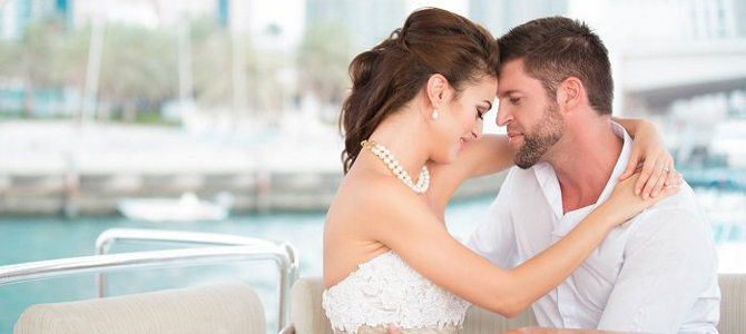Wedding parties on a yacht in Dubai