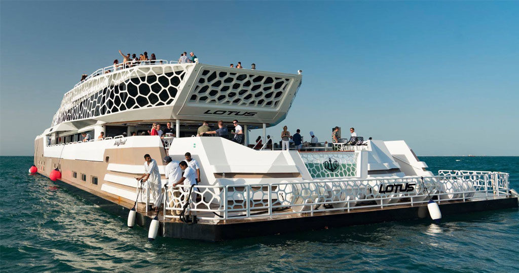 mega yacht lotus cruise
